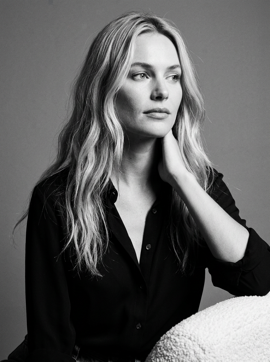 AI-generated portrait editorial photography sample created with REFINA