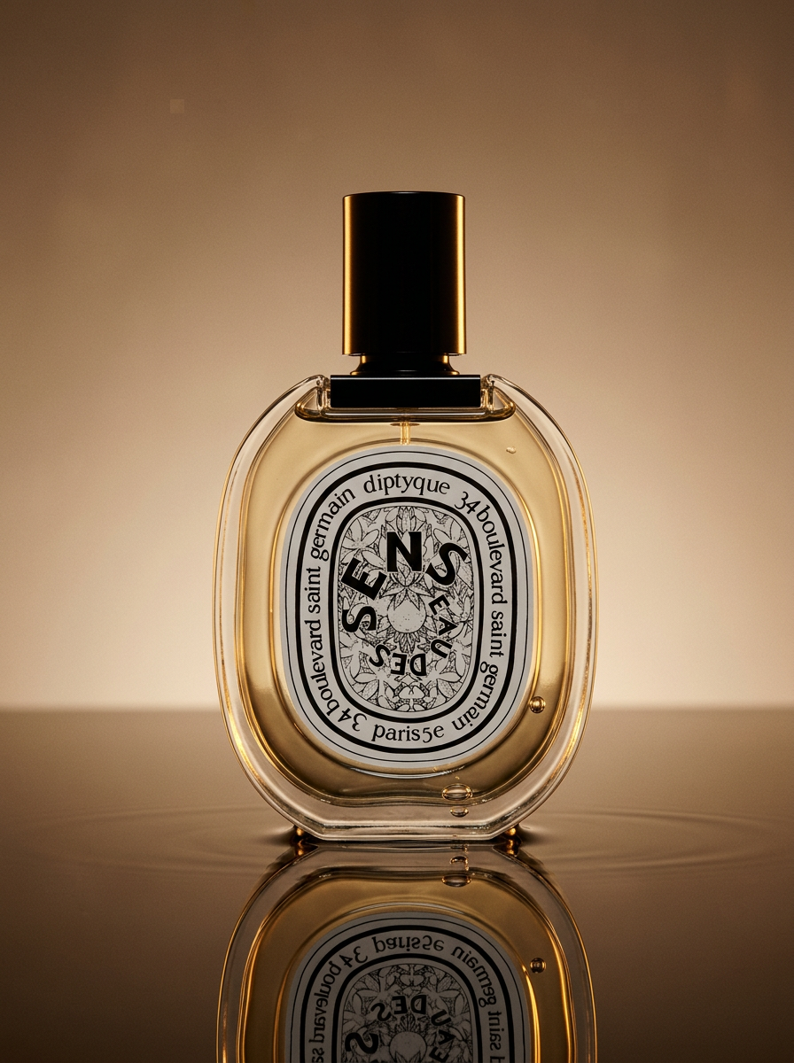 AI-generated fragrance editorial photography sample created with REFINA