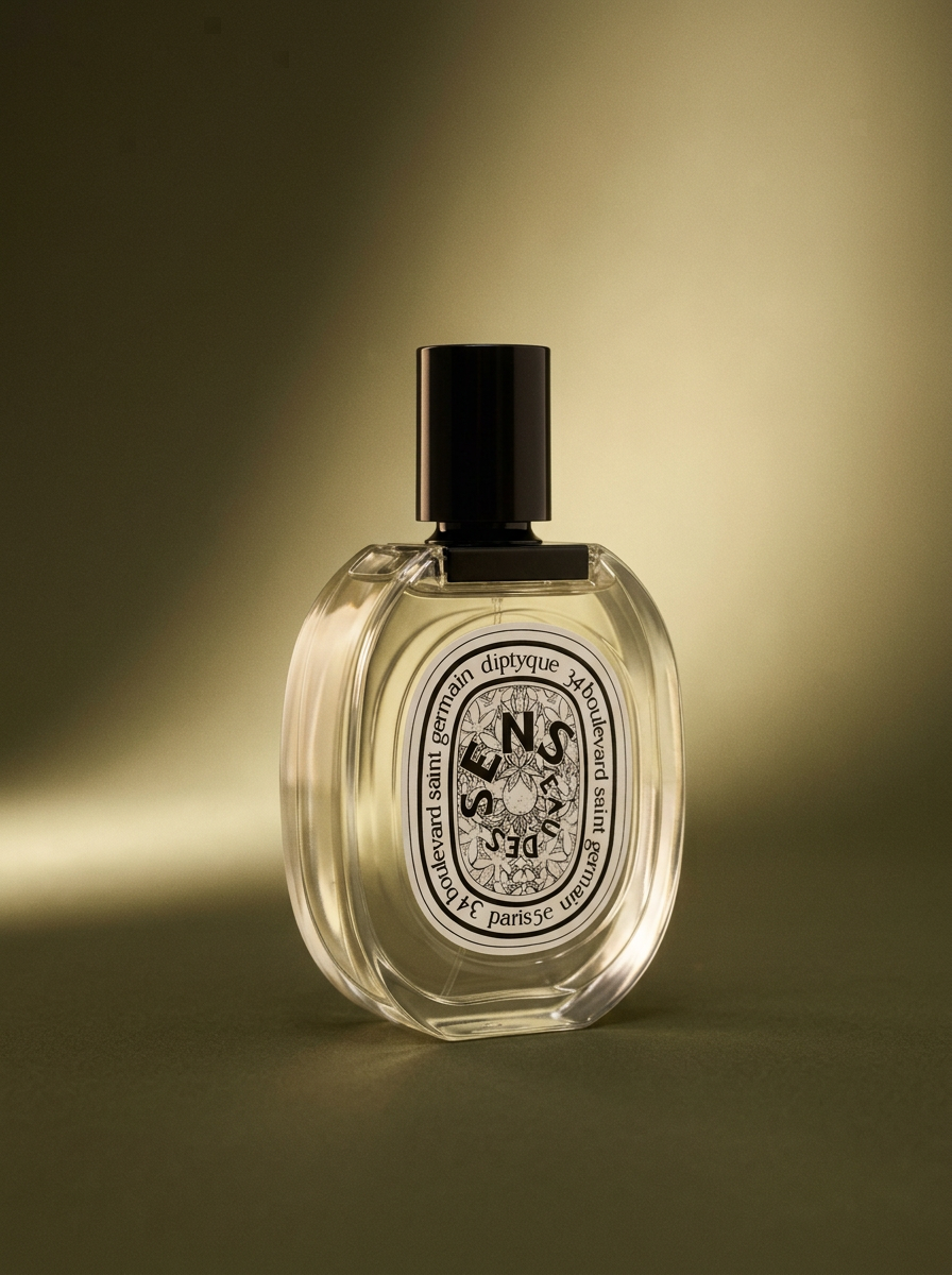 AI-generated fragrance editorial photography sample created with REFINA