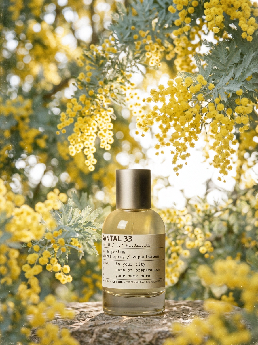 AI-generated fragrance editorial photography sample created with REFINA